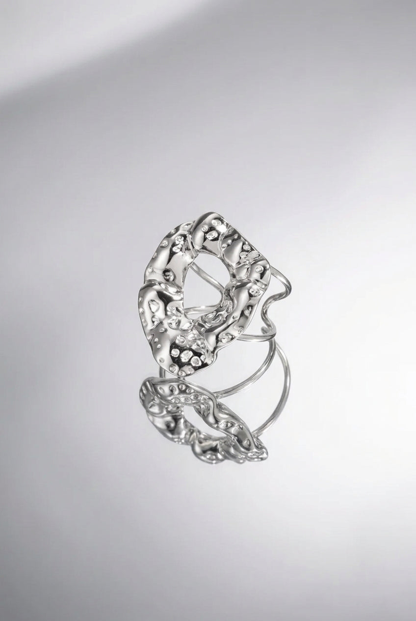 Stainless Steel Statement Rings irregular shape Casual Daily Simple Series Women's jewelry