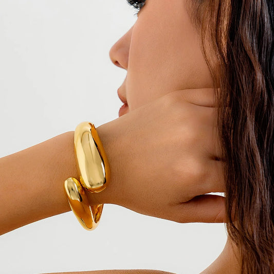 Bracelet Jonc Ouvert – Style Vintage