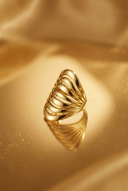Stainless Steel Statement Rings lines Casual Daily Simple Series Women's jewelry