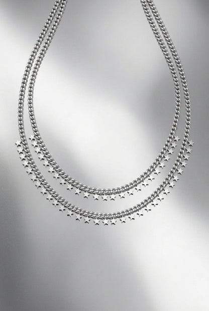 stainless steel necklace stars 