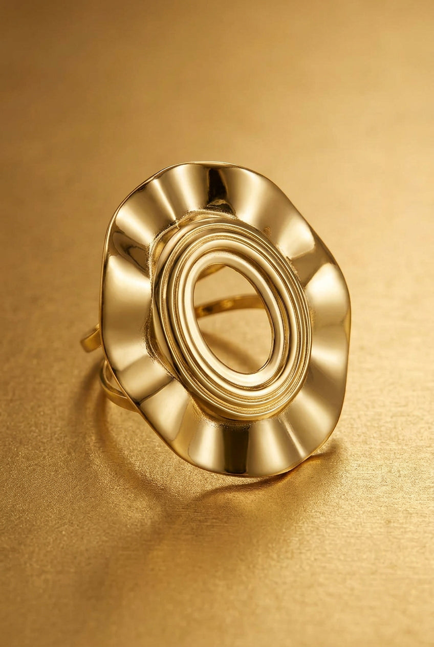 Stainless Steel Minimalist Rings Irregular Shape Simple Daily Simple Series Women's jewelry