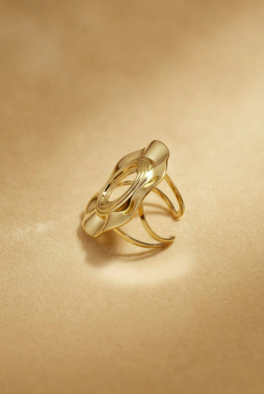 Stainless Steel Minimalist Rings Irregular Shape Simple Daily Simple Series Women's jewelry