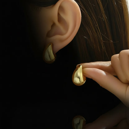 Créoles Acier Inoxydable Larges - Boucles d'Oreilles Rondes Tendance Femme