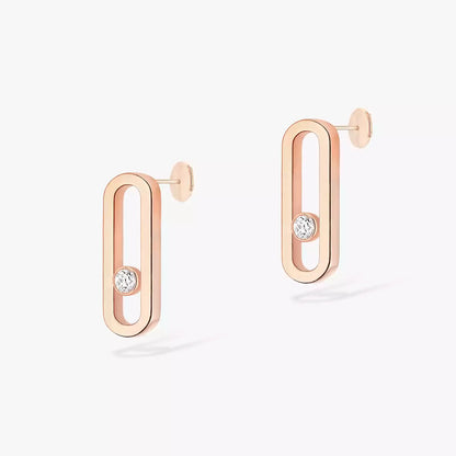 Boucles d'Oreilles MOVE Argent S925 - Accessoire Luxe Femme