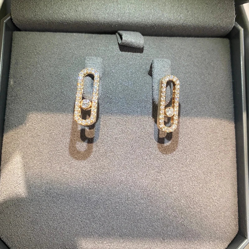 Boucles d'Oreilles MOVE Argent S925 - Accessoire Luxe Femme