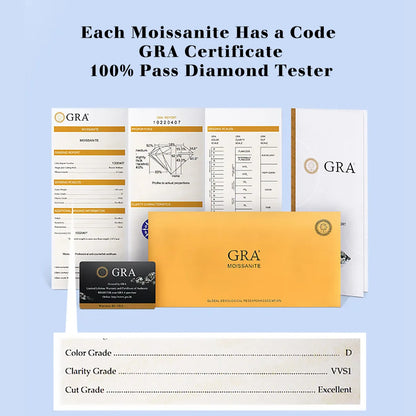 Bague Fiançailles Or 18K Moissanite Certifiée