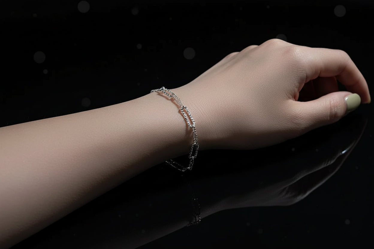 Lot de 6 Bracelets Femme Argent 925 Strass - Charme Ciel Étoilé Coréen Luxe