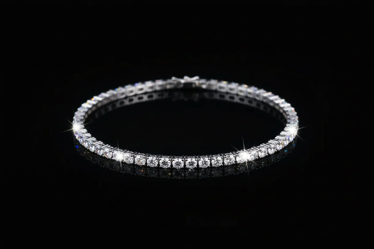 Lot de 6 Bracelets Femme Argent 925 Strass - Charme Ciel Étoilé Coréen Luxe