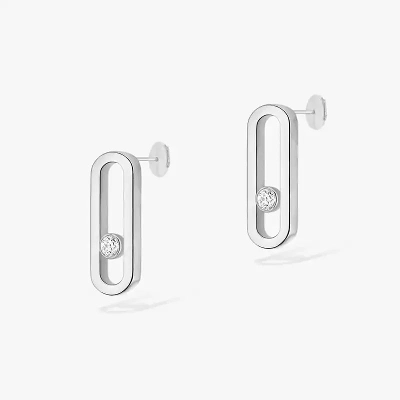Boucles d'Oreilles MOVE Argent S925 - Accessoire Luxe Femme