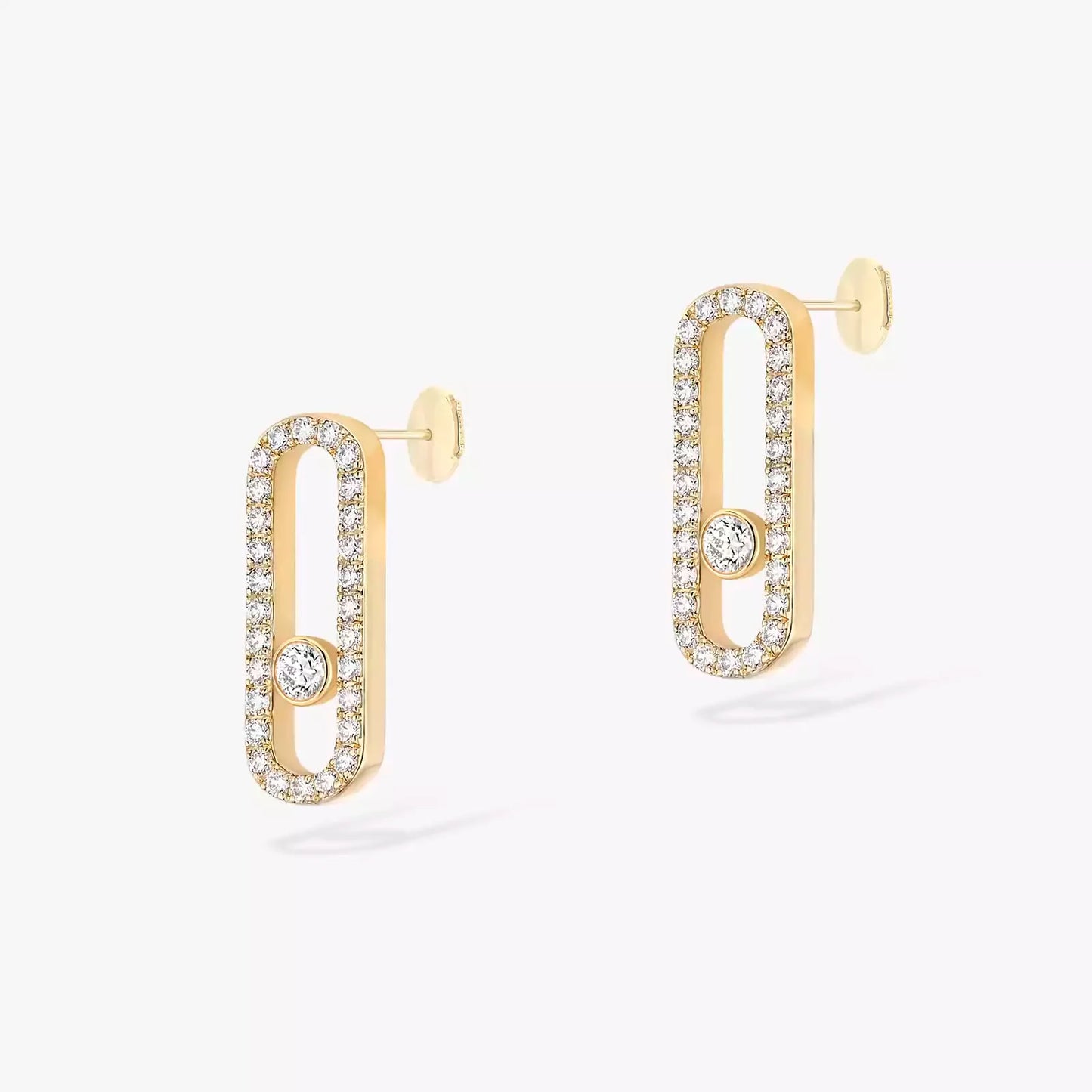 Boucles d'Oreilles MOVE Argent S925 - Accessoire Luxe Femme