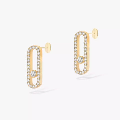 Boucles d'Oreilles MOVE Argent S925 - Accessoire Luxe Femme