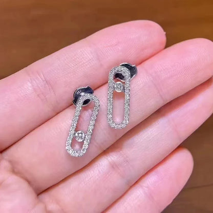 Boucles d'Oreilles MOVE Argent S925 - Accessoire Luxe Femme