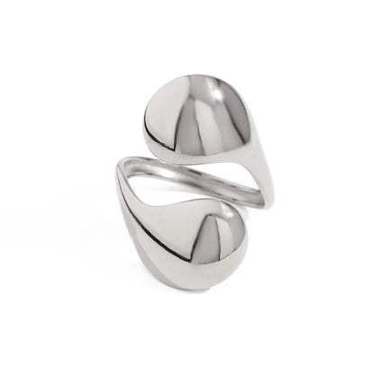 Bague Sculptée Dorée – Acier Inoxydable Plaqué Or 18K