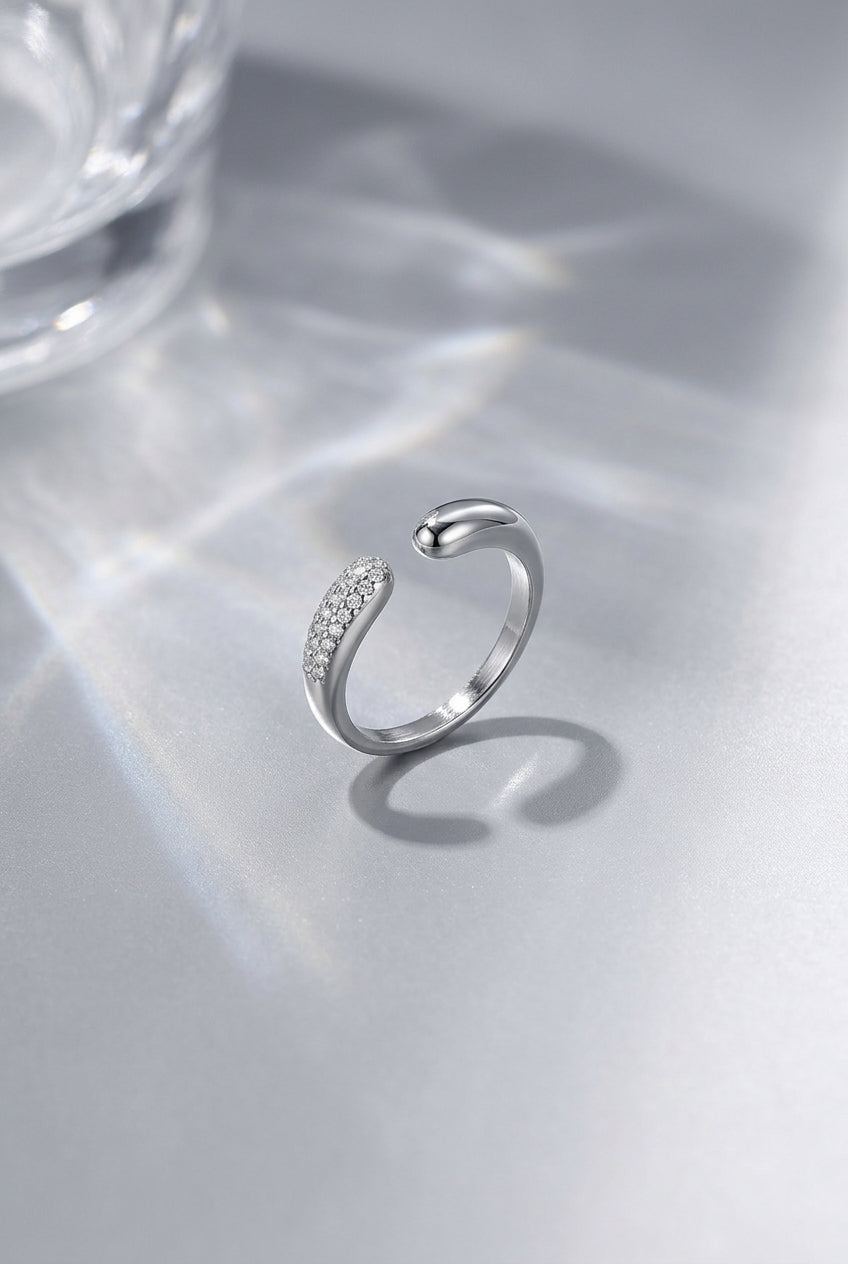 14K Gold Plated Stainless Steel Minimalist Rings Circle Casual Daily Simple Series Women's jewelry